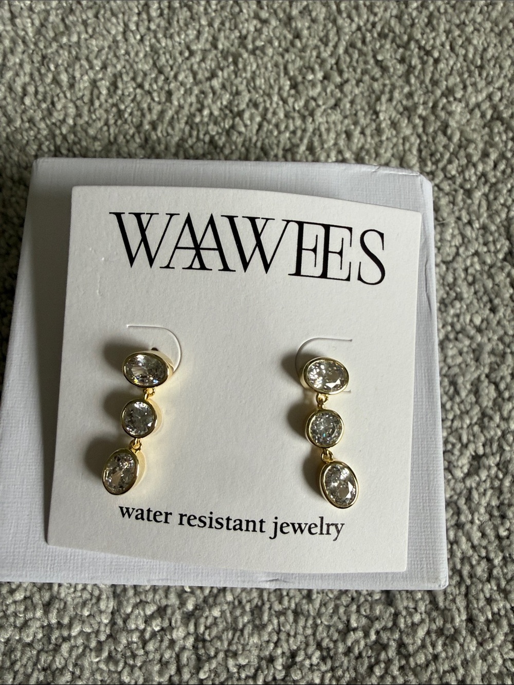 Gold-Tone Crystal Drop Earrings - Gold